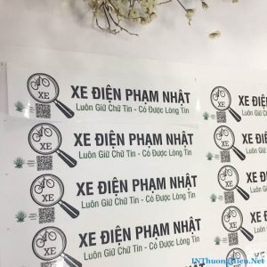 In tem nhãn sticker cho thương hiệu Xe Điện Phạm Nhật