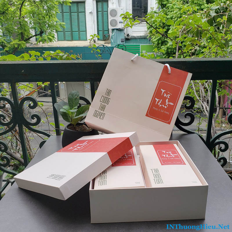 In hộp giấy, túi giấy cho thương hiệu sản phẩm trà Tân Cương Thái Nguyên